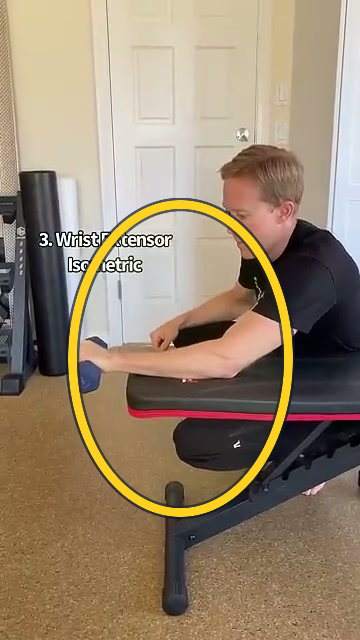 Wrist Extensor Isometric exercise frame highlight