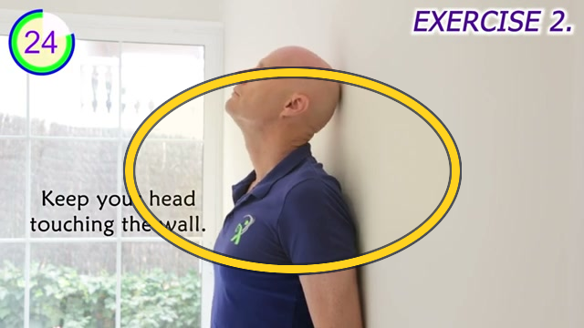 Wall head slide stretch exercise frame highlight