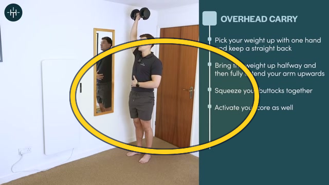 Overhead Carry exercise frame highlight