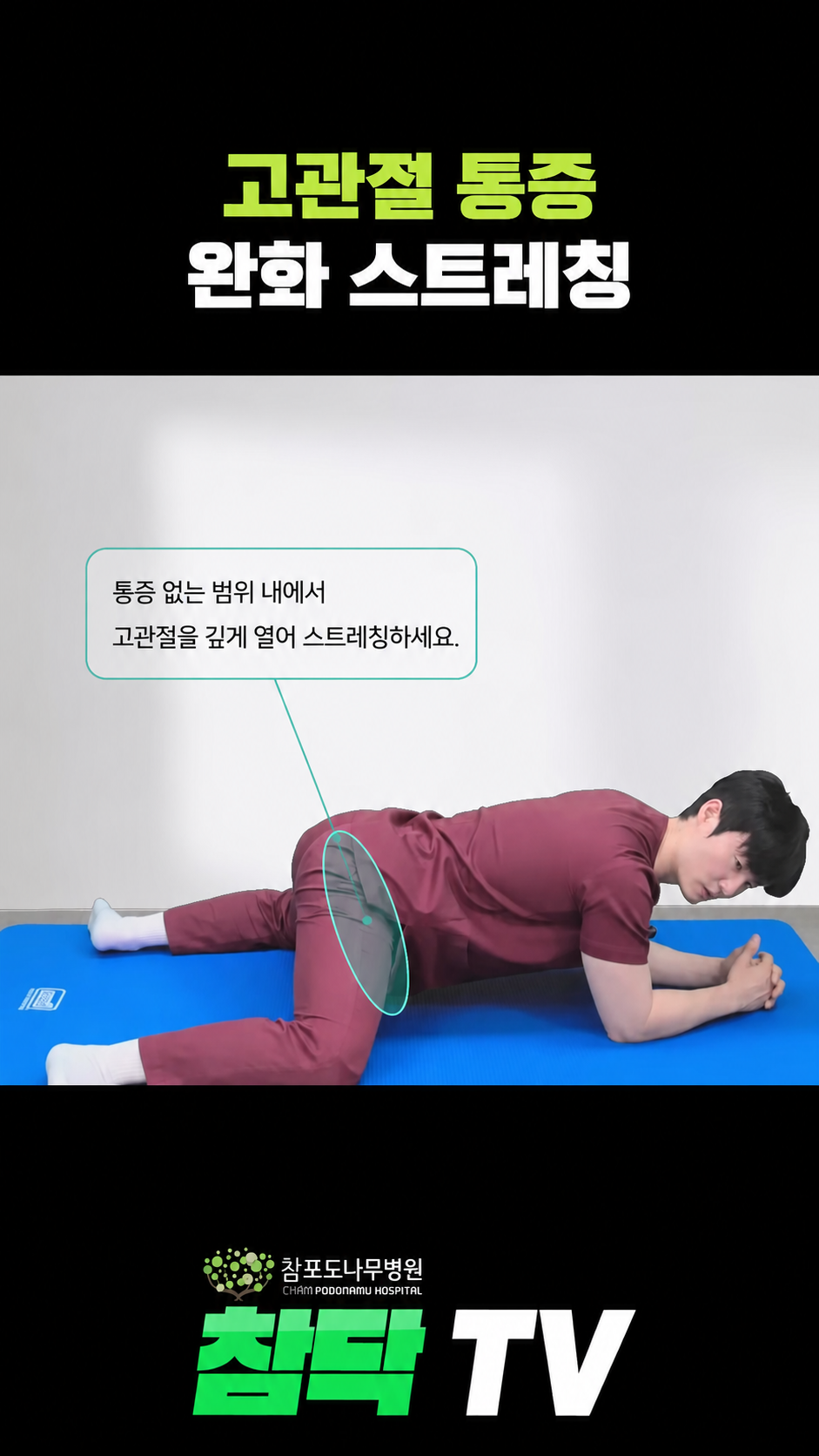 고관절 가동성 향상을 위한 개구리 스트레칭 고관절 깊게 여는 스트레치 피크