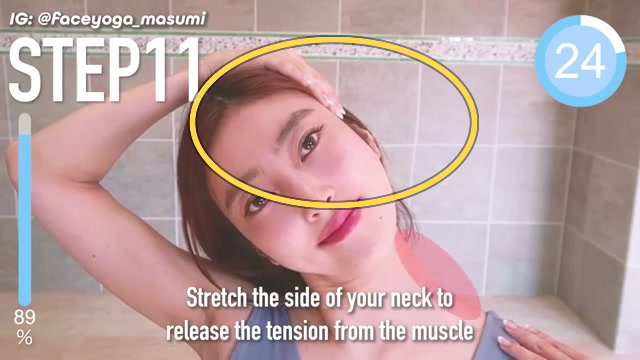 Lateral neck release exercise frame highlight