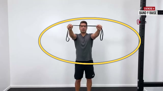 Band Y-Raise exercise frame highlight