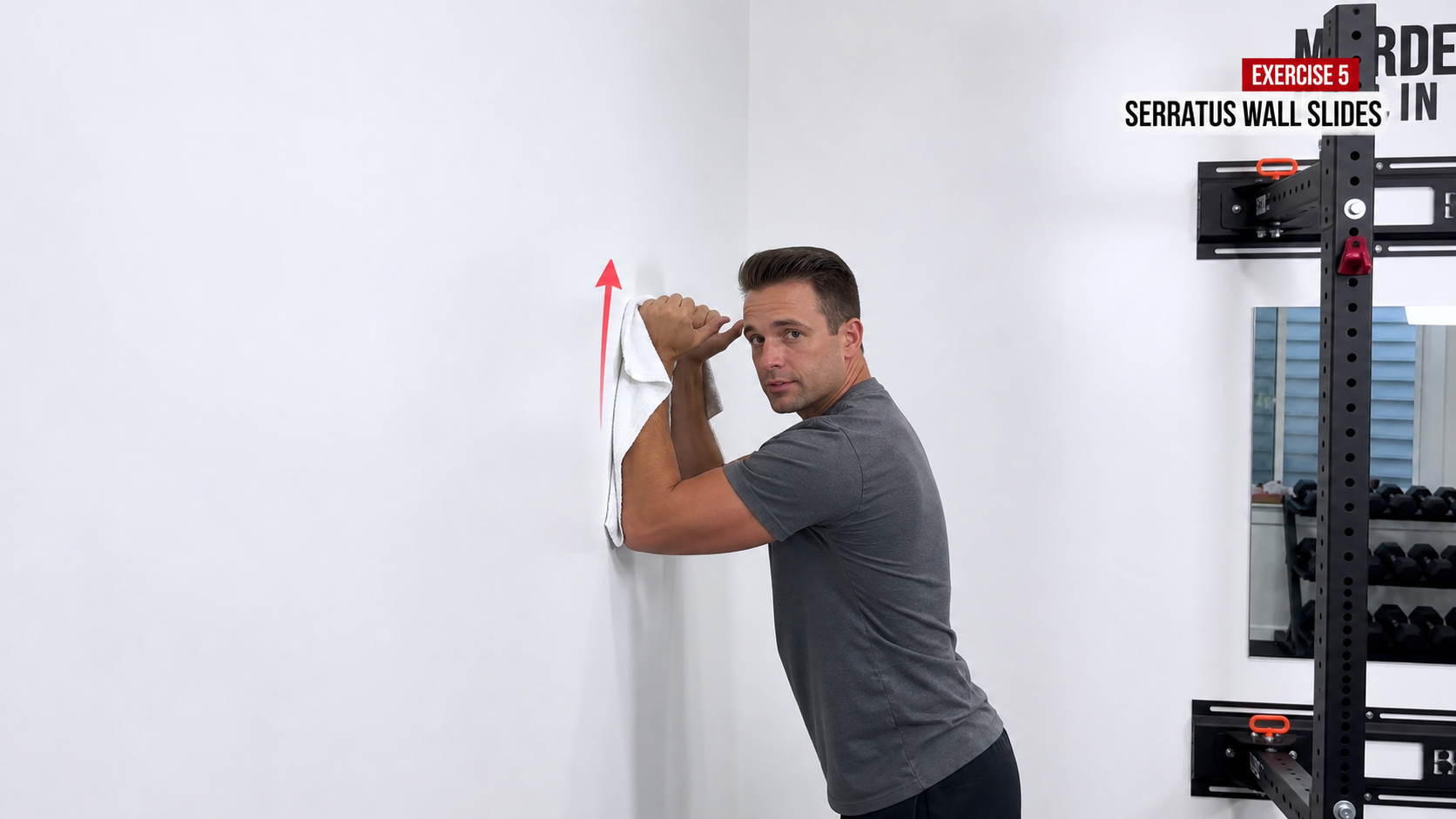 Serratus Wall Slide exercise frame highlight