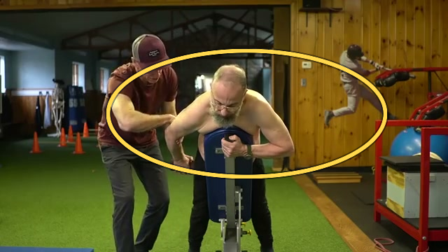 Delt back exercise frame highlight