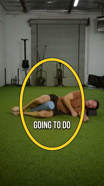 Side-lying pelvic rotation with towel support exercise frame highlight