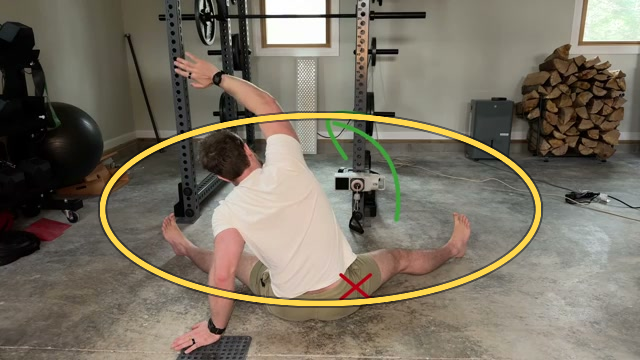 QL static stretch exercise frame highlight