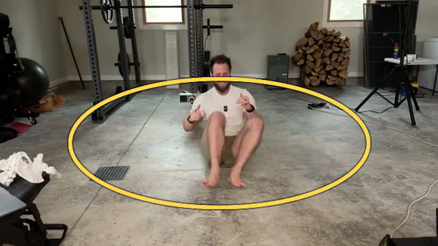 Butt walking exercise frame highlight