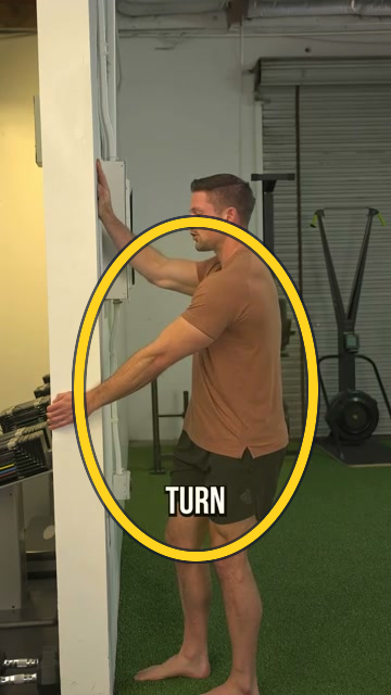 Wall scapular decompression exercise frame highlight
